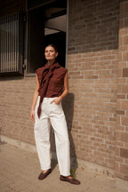 Spina Scarf Waistcoat, Cappucino