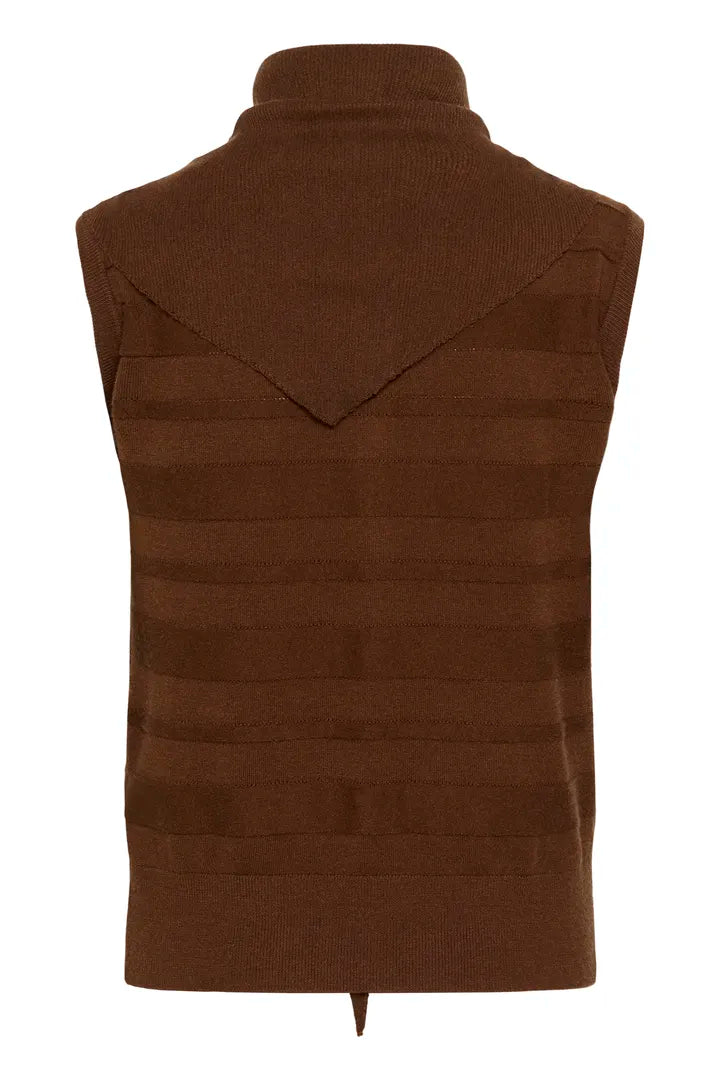 Spina Scarf Waistcoat, Cappucino