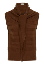 Spina Scarf Waistcoat, Cappucino