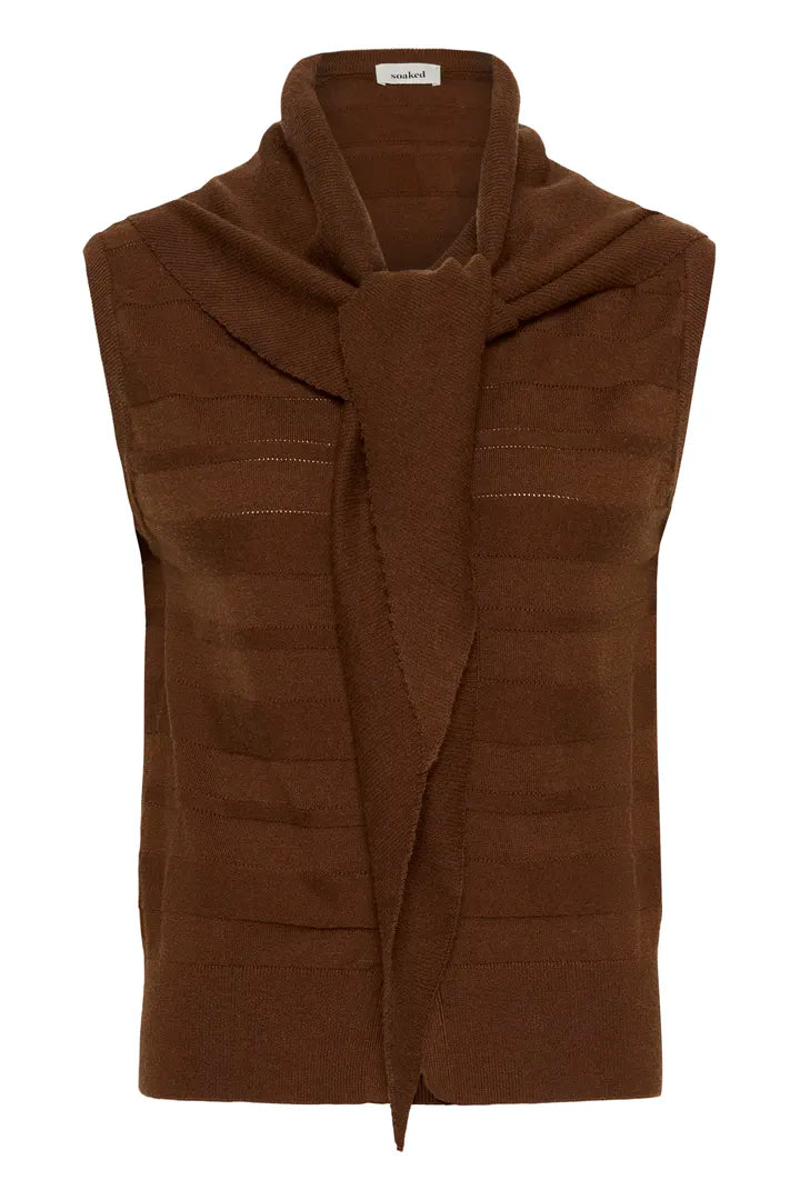 Spina Scarf Waistcoat, Cappucino