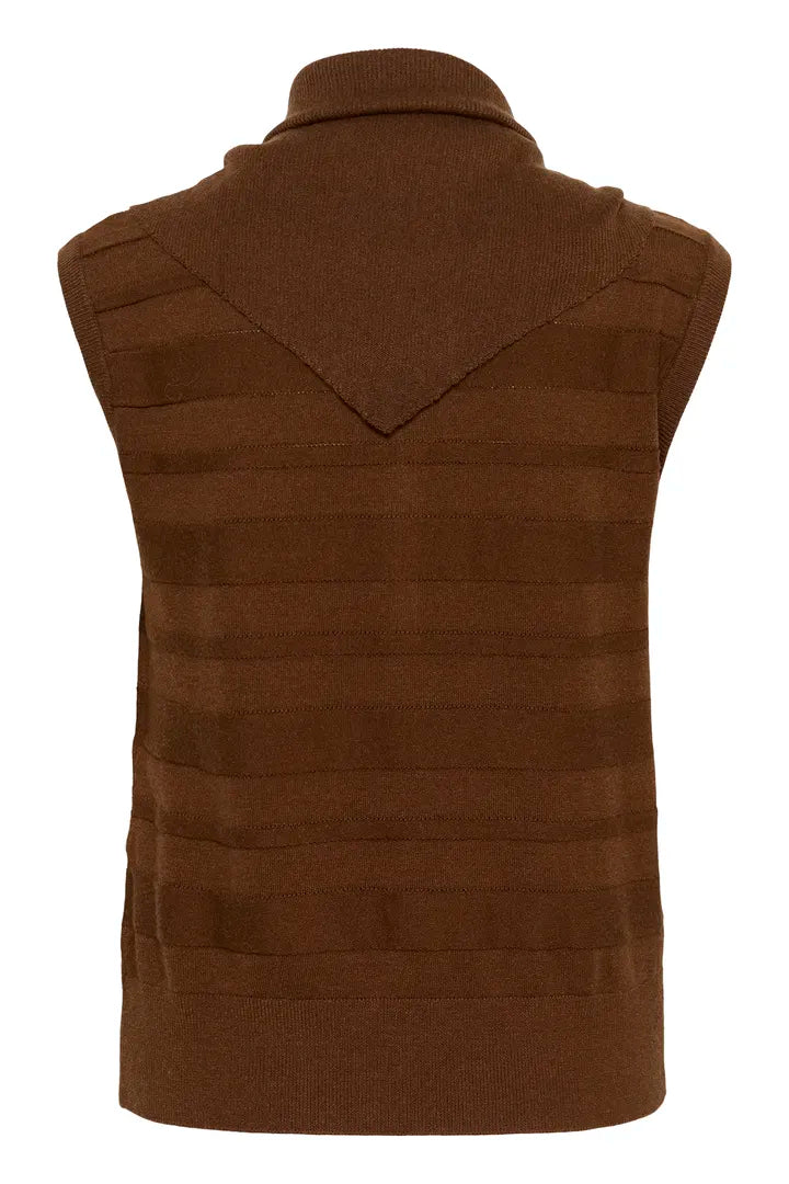 Spina Scarf Waistcoat, Cappucino