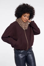 Banu Scarf with Magnet Closure, Mocha Latte