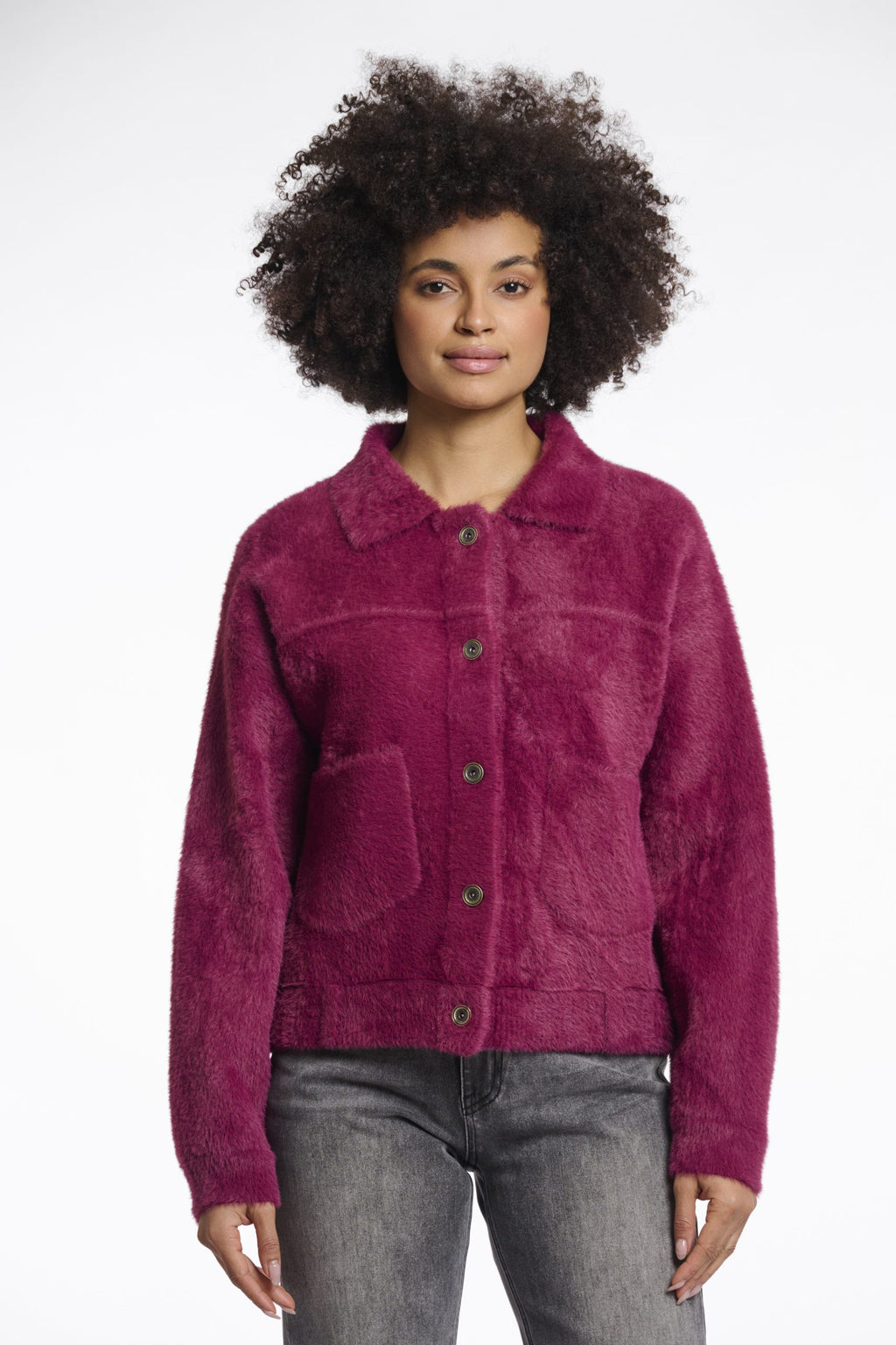 Bubbly Boxy Jacket, Sugar Plum