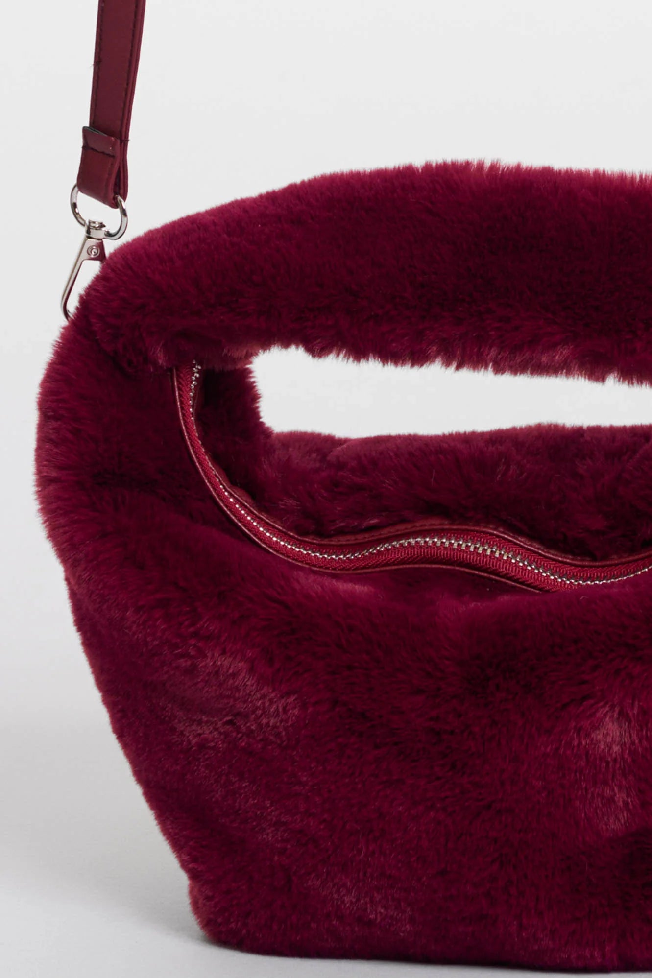 Cheryl Faux Fur Crossbody Bag, Sugar Plum