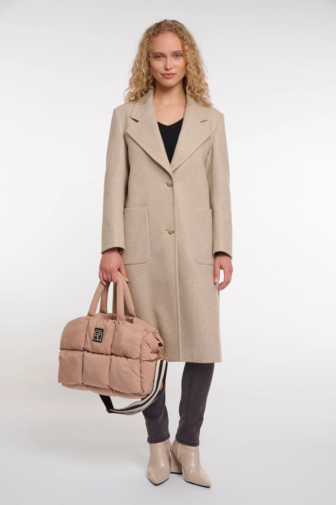 Fabienne Padded Bag, Light Beige