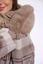 Oxo Fleecy Mittens, Mocha Latte