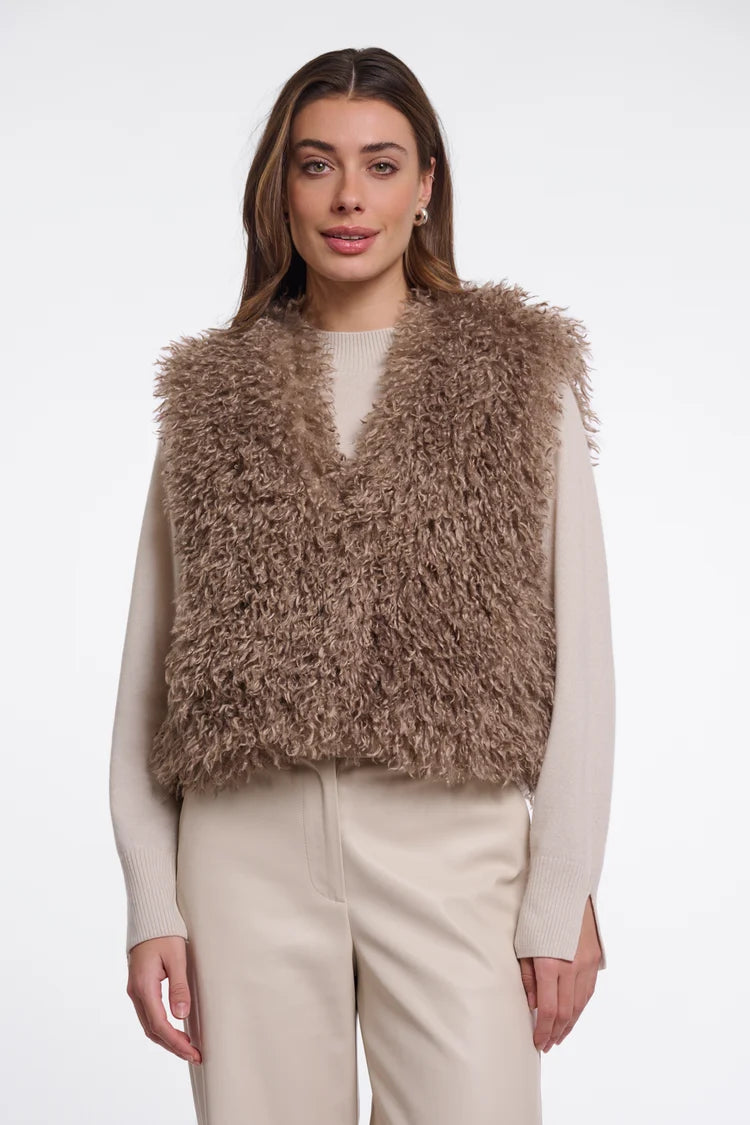 Sensy Waistcoat, Mocha Latte