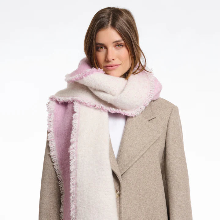 Vivi Two-Tone Scarf, Lilac Mix