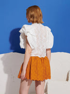 Sofia Bow Blouse, White
