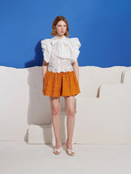 Sofia Bow Blouse, White