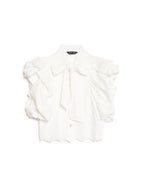 Sofia Bow Blouse, White