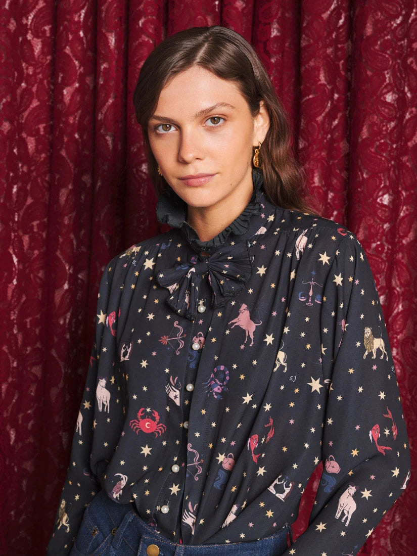 Tarot Reader Blouse, Black
