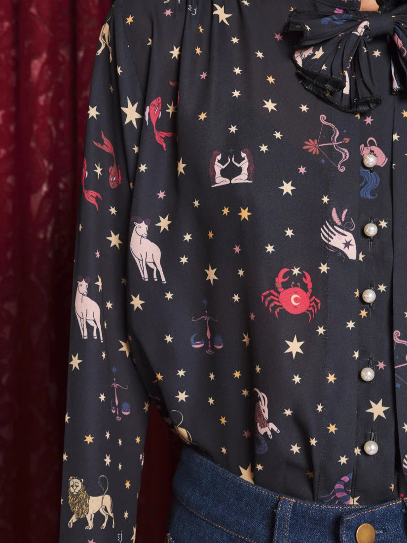 Tarot Reader Blouse, Black