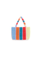 Tinos Stripe Beaded Bag, Multicolour