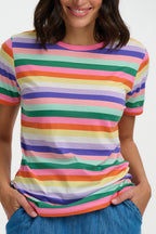 Maggie Tee Shirt, Multi, Candy Stripe