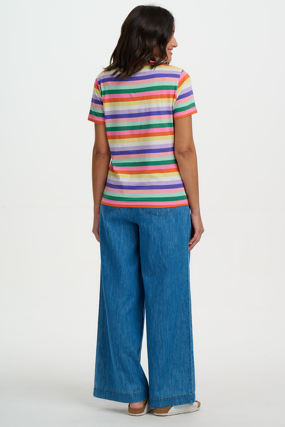 Maggie Tee Shirt, Multi, Candy Stripe