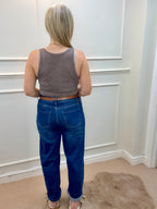 Judd Barrel Jean, Mid Blue Denim