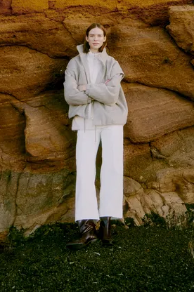 Dasik Cropped Trousers, Marshmallow