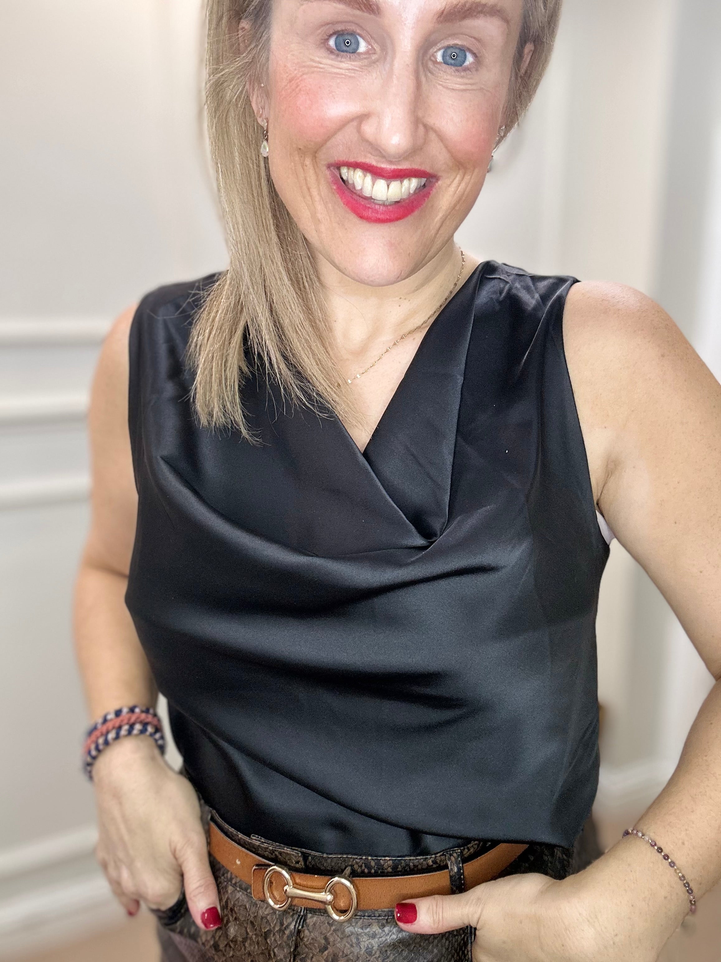 Fairchild Blouse, Black