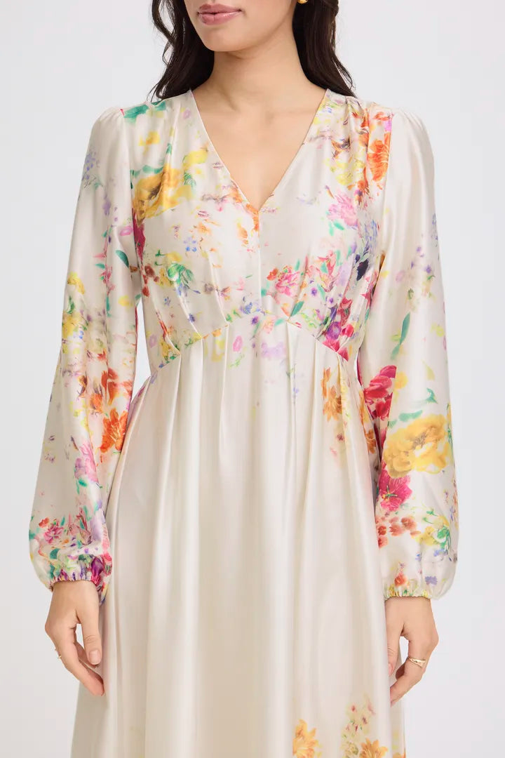 Florentine Long Dress, Multicoloured