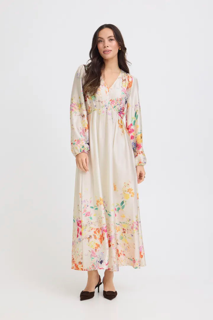 Florentine Long Dress, Multicoloured