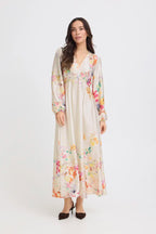Florentine Long Dress, Multicoloured