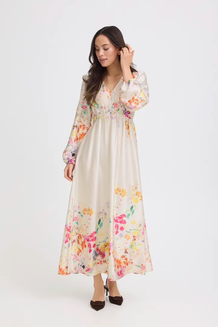 Florentine Long Dress, Multicoloured