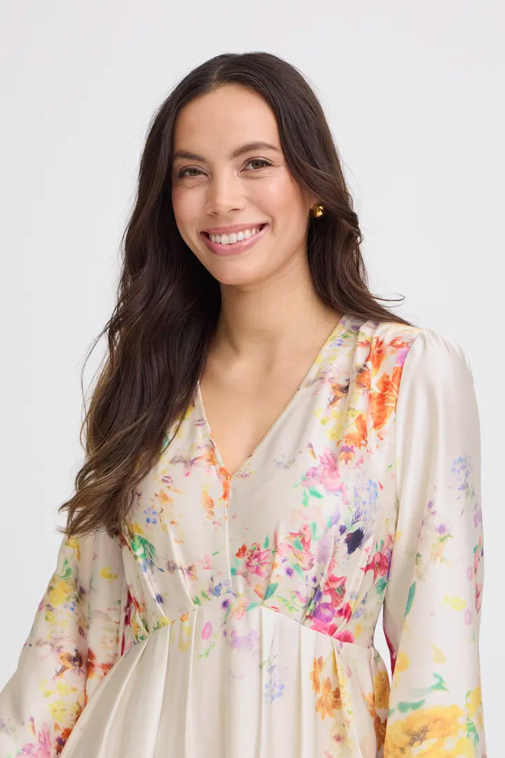 Florentine Long Dress, Multicoloured