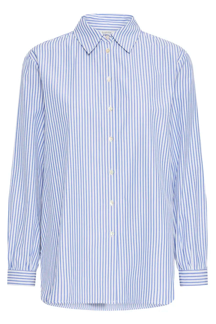 Hanio Tape Shirt, Della Robbia Blue Stripe