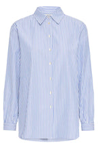 Hanio Tape Shirt, Della Robbia Blue Stripe