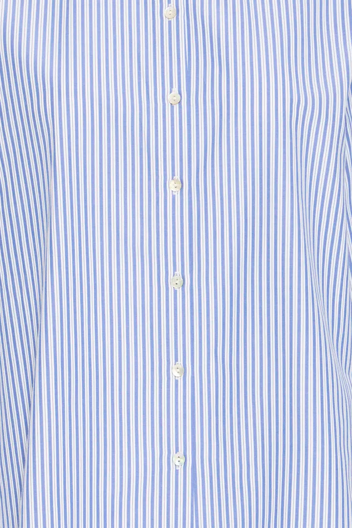 Hanio Tape Shirt, Della Robbia Blue Stripe