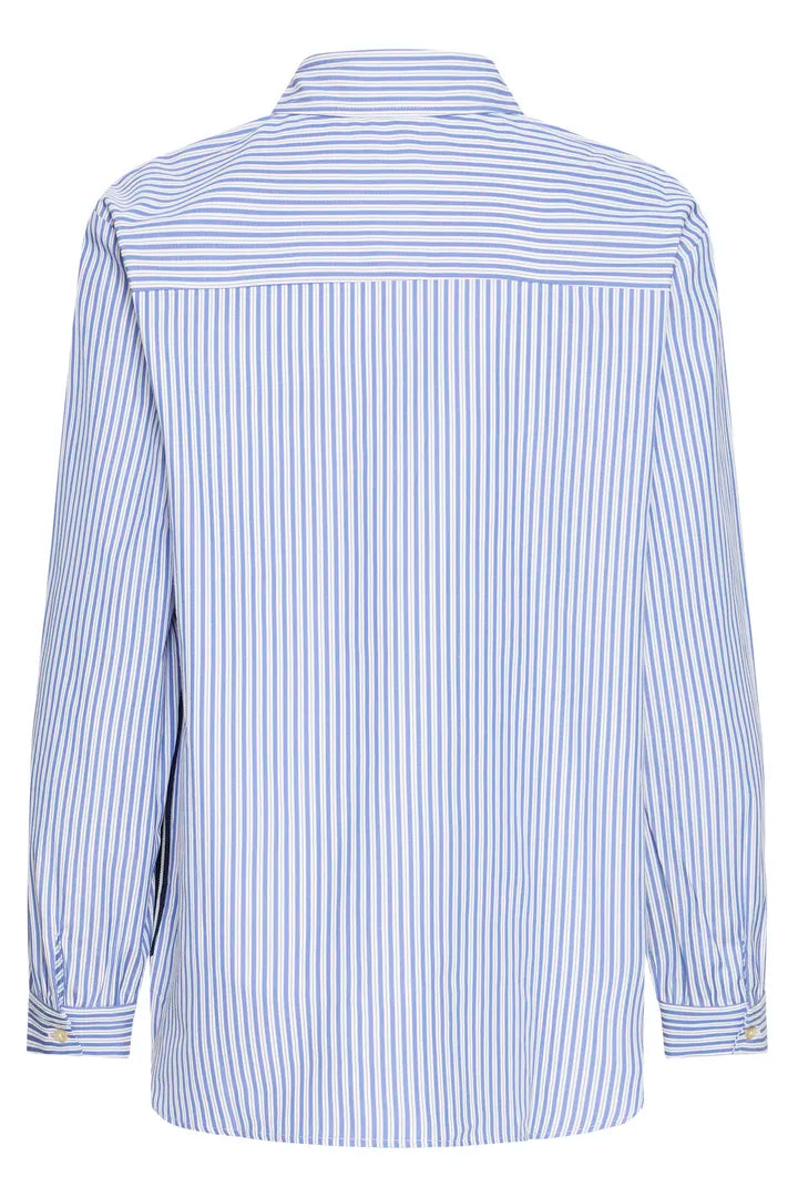 Hanio Tape Shirt, Della Robbia Blue Stripe