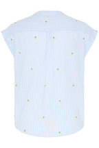 Isilas Shirt, Blue Stripe Pineapple