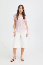 Isilas Shirt, Pink Stripe Peach