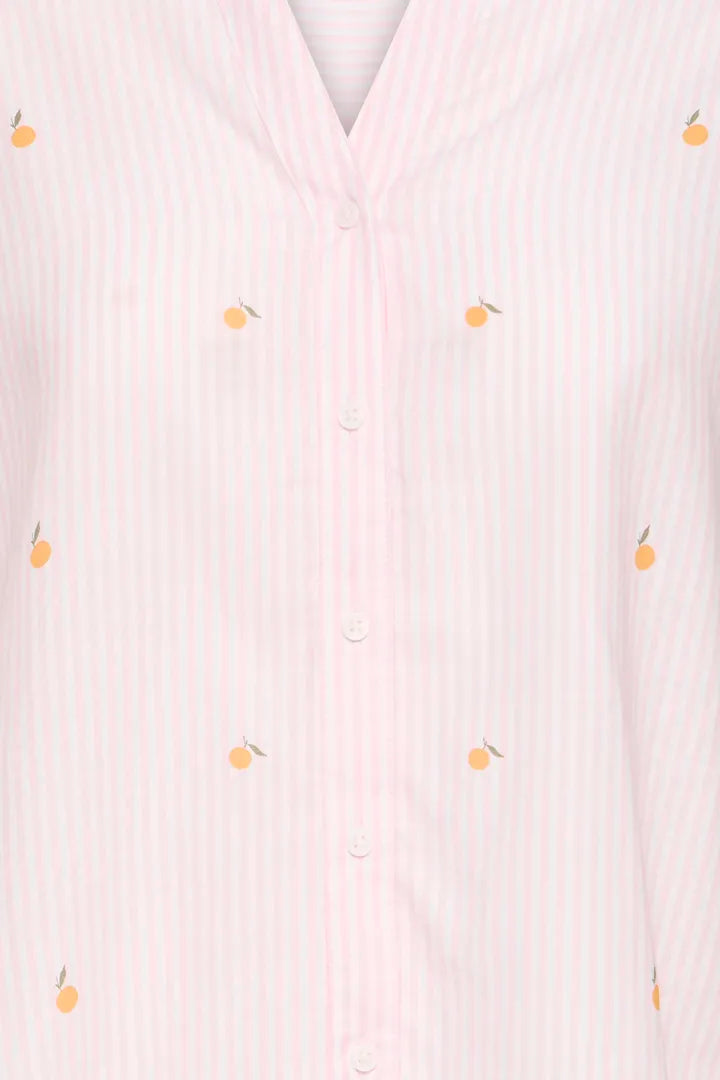 Isilas Shirt, Pink Stripe Peach