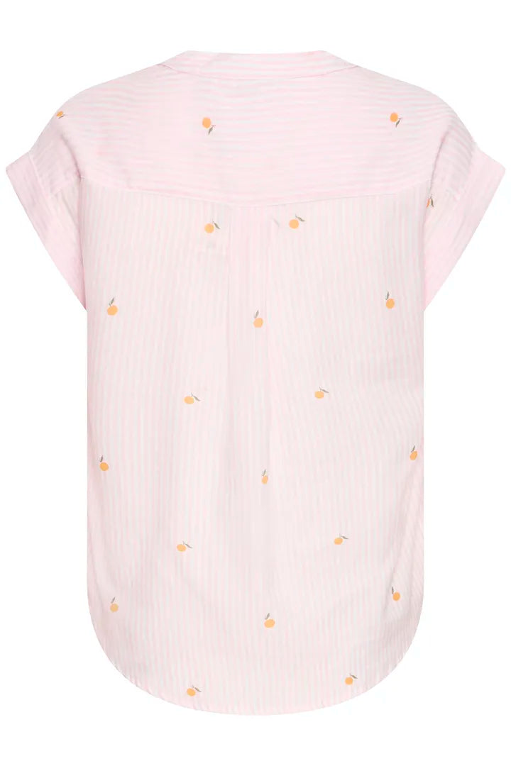 Isilas Shirt, Pink Stripe Peach