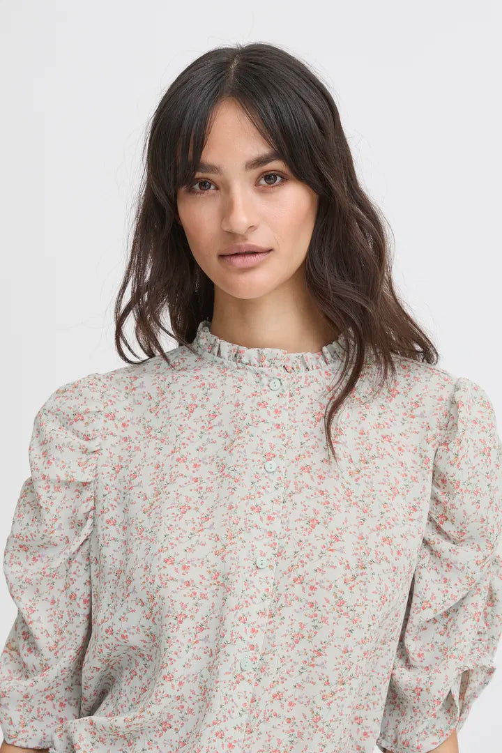 Itallon Short-Sleeved Shirt, Xenon Blue Mix