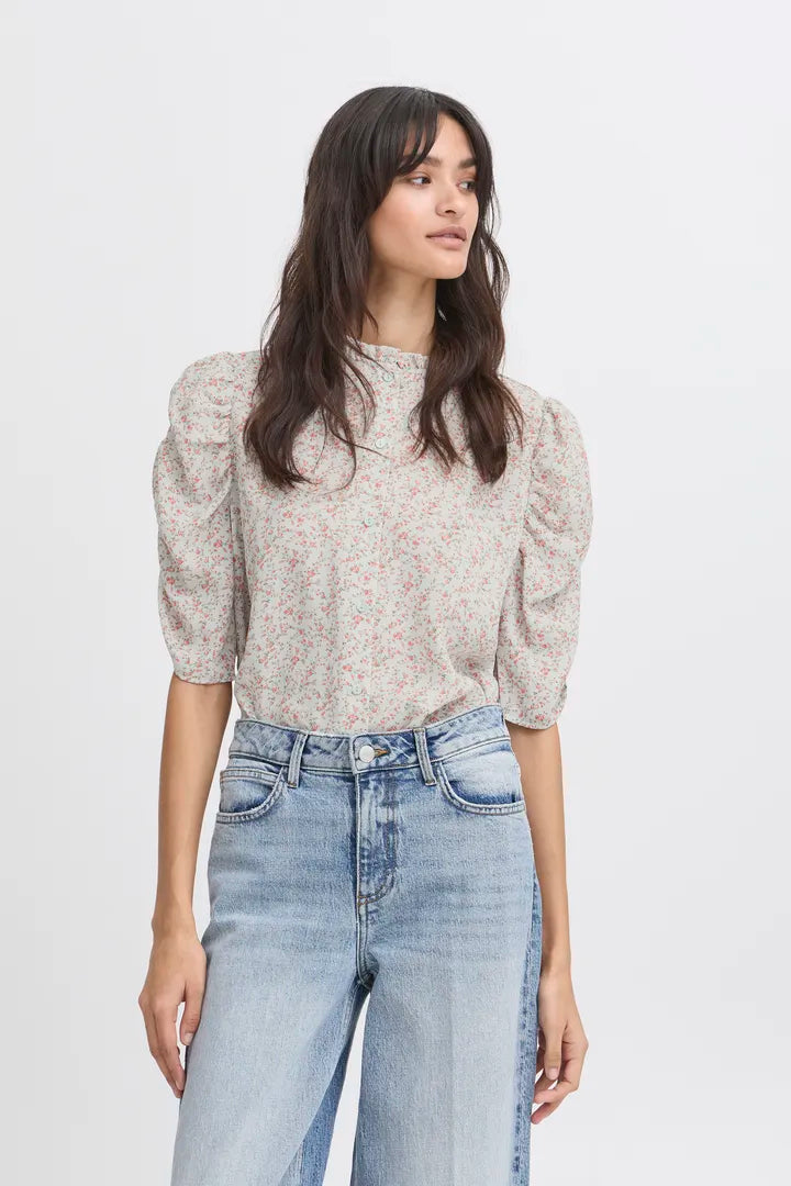 Itallon Short-Sleeved Shirt, Xenon Blue Mix