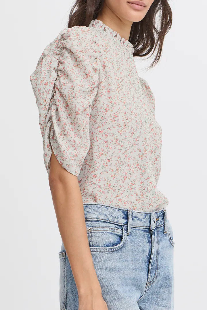 Itallon Short-Sleeved Shirt, Xenon Blue Mix