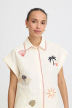 Jessel Embroidered Shirt, Birch