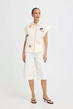 Jessel Embroidered Shirt, Birch