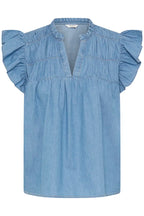 Kashe Blouse, Light Blue Denim