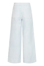 Kasion Wide Pocket Jeans, Light Blue Denim Stripe