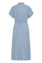 Kosmo Button Dress, Light Blue Denim Stripe