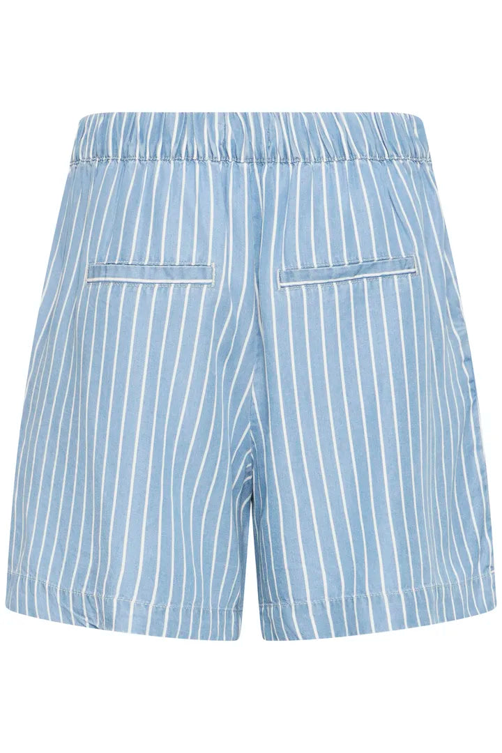 Kosmo Shorts, Light Blue Denim Stripe