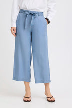 Kosmo Cropped Trouser, Light Blue Denim
