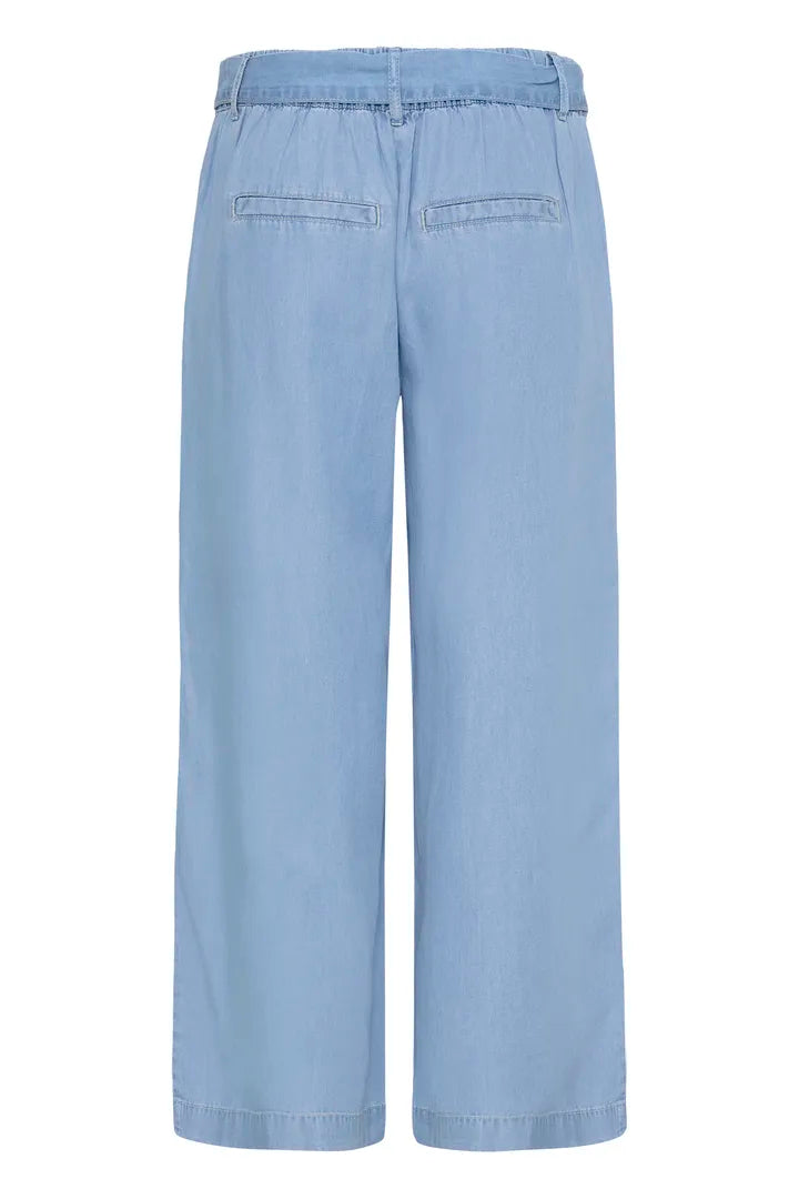 Kosmo Cropped Trouser, Light Blue Denim