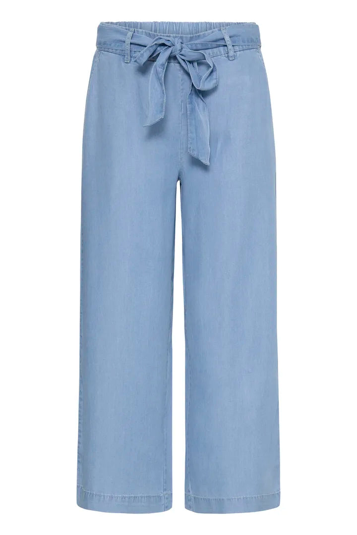 Kosmo Cropped Trouser, Light Blue Denim