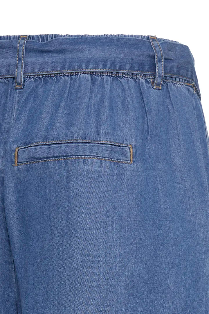 Kosmo Cropped Trouser, Medium Blue Denim