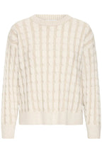 Oluna Cable Jumper, Oyster Grey Cable